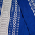 Cotton table runner, 'Zapotec Sapphire' - Handwoven Sapphire Blue & Ivory Cotton Zapotec Table Runner