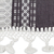 Camino de mesa de algodón - Camino de mesa zapoteco de algodón gris y marfil tejido a mano