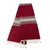 Cotton table runner, 'Burgundy Zapotec Tradition' - Zapotec Handwoven Burgundy  and Ivory Cotton Table Runner