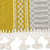 Corredor de mesa de algodón, 'Vara de oro zapoteca' - Tejido a mano amarillo- Corredor de mesa zapoteca de algodón marfil