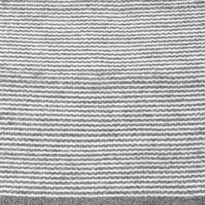 Corredor de lana - Alfombra de corredor de lana gris y crudo de Oaxaca