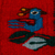 Wool table runner, 'Birds of Teotitlan in Red' - Small Wool Table Runner in Red with Birds (image 2c) thumbail