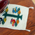 Wool table runner, 'Birds of Teotitlan in Ecru' - Hand Woven Small Ecru Wool Table RUnner with Birds (image 2b) thumbail