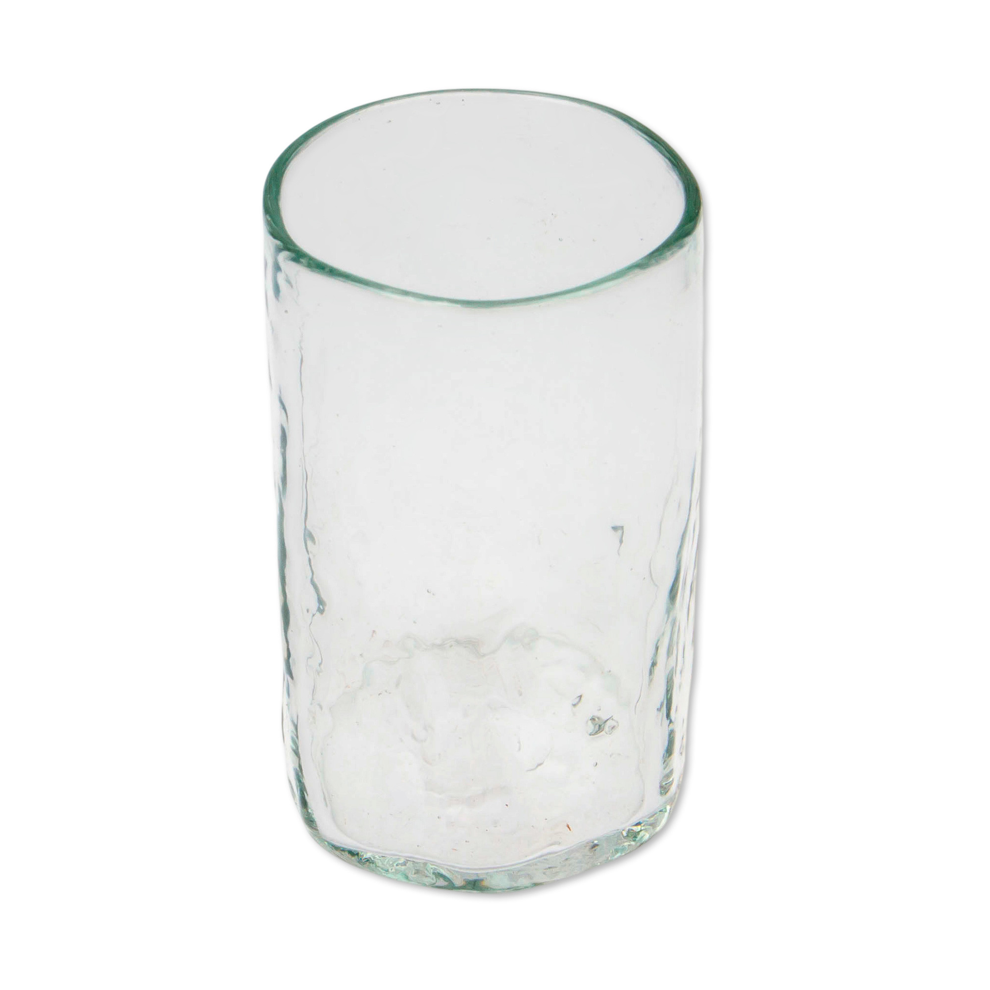 Handblown Clear Recycled Glass Tequila Shot Glasses 3 Oz Crystalline