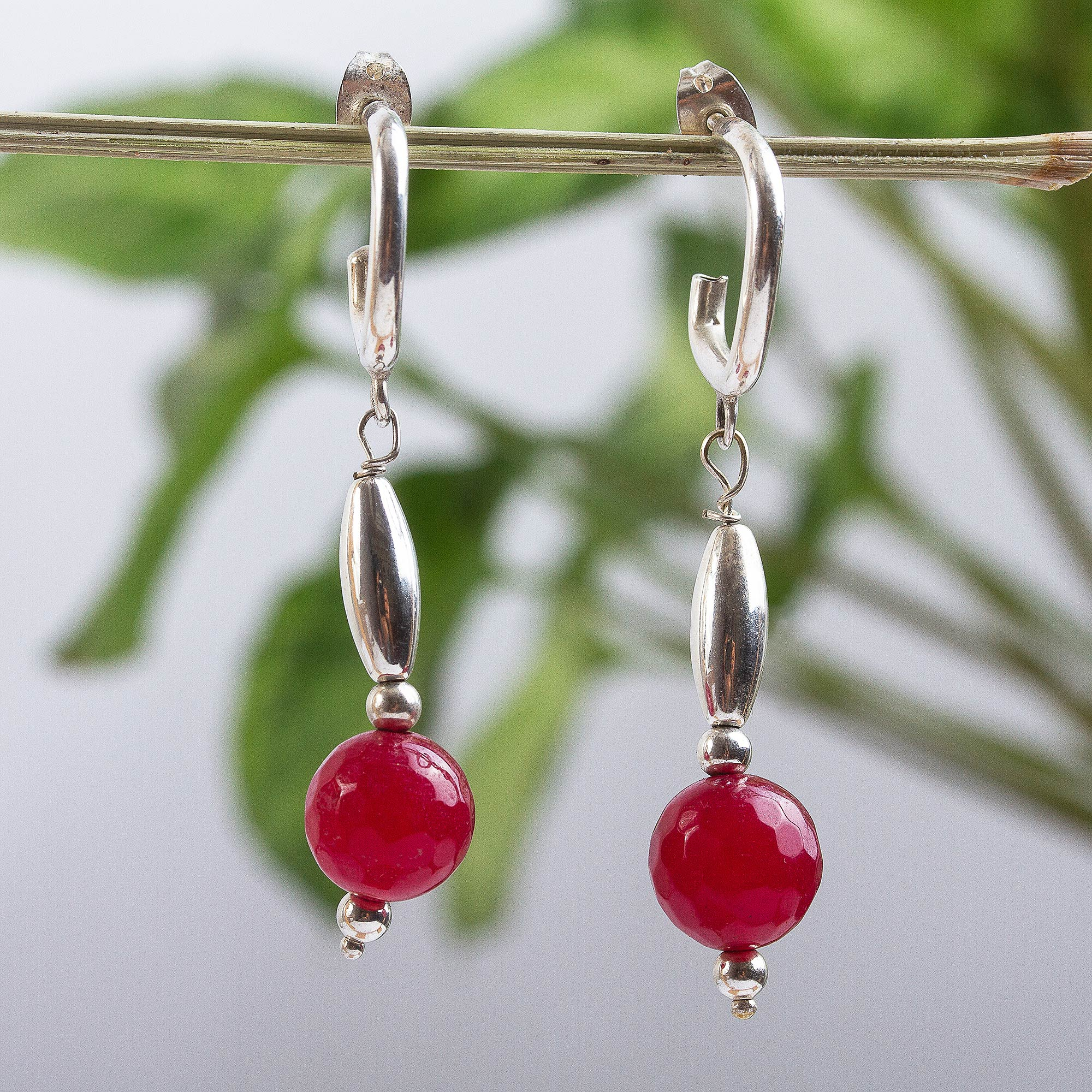 modern gemstone earrings