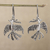 Sterling silver dangle earrings, 'Dance of the Birds' - Handmade Taxco Sterling Silver Bird Earrings