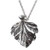 Sterling silver pendant necklace, 'Taxco Fall' - Realistic Taxco Silver Leaf Pendant Necklace (image 2b) thumbail