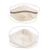 Cotton face masks, 'Chocolate Kisses' (pair) - 2-Layer Ivory and Brown Cotton Face Masks (Pair) (image 2d) thumbail