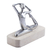 Aluminum and marble sculpture, 'Ballerina Grace in Beige' - Aluminum Ballerina Dancer Sculpture on Marble Base (image 2b) thumbail