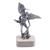 Aluminum and marble sculpture, 'Archangel Michael in Beige' - Hand Cast Aluminum and Marble Archangel Statuette