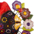 Ceramic wall art, 'Floral Butterfly Heart' - Ceramic Tree of Life Style Floral Heart Wall Sculpture (image 2c) thumbail