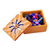 Ceramic rosary and storage box, 'Rosary of Flowers' - Hand Crafted Decorative Floral Ceramic Rosary and Box (image 2b) thumbail