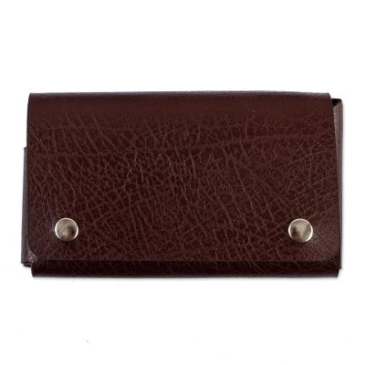 Versatile Brown Leather Cell Phone Case (6.5 Inch)