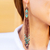 Glass beaded waterfall earrings, 'Brown Diamond Talisman' - Handcrafted Brown Beadwork Huichol Waterfall Earrings