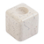 Marble tealight holder, 'Light the Night' - Natural Beige Marble Cube Tealight Candle Holder