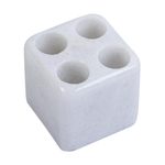 Marble bath accessory set, 'Elite' - Natural White Marble and Onyx Bath Set (8 Pieces)