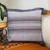 Zapotec cotton cushion cover, 'Rich Grey Textures' - Handwoven Grey Cotton Zapotec Cushion Cover (image 2) thumbail
