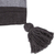 Kissenbezug aus zapotekischer Baumwolle, 'Rich Grey Textures'. - Handgewebter grauer Kissenbezug aus zapotekischer Baumwolle
