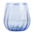 Hand blown stemless wine glasses, 'Fiesta Azul' (set of 6) - Hand Blown Blue Stemless Wine Glasses (Set of 6) (image 2c) thumbail