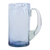 Hand blown beer mugs, 'Denim Blue' (set of 6) - Artisan Crafted Recycled Beer Mugs in Blue (Set of 6) (image 2e) thumbail