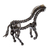 Recycled auto parts sculpture, 'Rustic Horse' - Minimalist Rustic Metal Horse Sculpture (image 2b) thumbail