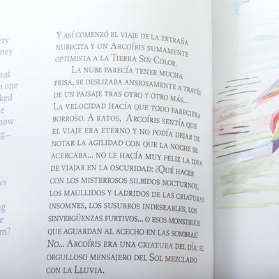Book, 'Rainbow's Journey to the Forgotten Land' - Children's Colorful Storybook in English and Spanish
