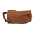 Leather toiletry kit, 'Travel Ready' - Classic Saddle Brown leather Toiletry Case
