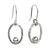 Silver dangle earrings, 'Bright Spark' - 950 Silver Taxco Mexico Dangle Earrings thumbail