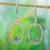 Blue topaz dangle earrings, 'Bright Spark' - Blue Topaz and 950 Silver Dangle Earrings (image 2) thumbail