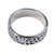 Sterling silver band ring, 'Sunflower Garland' - Sunflower Band Ring in 950 Taxco Silver (image 2c) thumbail