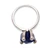 Lapis lazuli solitaire ring, 'Sea Facets' - Taxco Sterling Silver and Lapis Lazuli Solitaire Ring