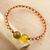 Amber unity bracelet, 'In Solidarity' - Handcrafted Natural Maya Amber Unity Bracelet (image 2d) thumbail