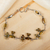 Amber link bracelet, 'Golden Wren' - Bird-Themed Bracelet in Sterling Silver and Amber (image 2) thumbail