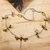 Amber pendant necklace, 'Age-Old Dragonflies' - Genuine Amber and Sterling Silver Dragonfly Necklace (image 2) thumbail