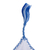 Embroidered cotton bookmarks, 'San Cristobal Skies' - White Cotton Bookmarks with Blue Embroidery (Pair) (image 2c) thumbail