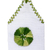 Gesticktes Lesezeichen aus Baumwolle - Handgewebtes handbesticktes grünes und weißes Lesezeichen