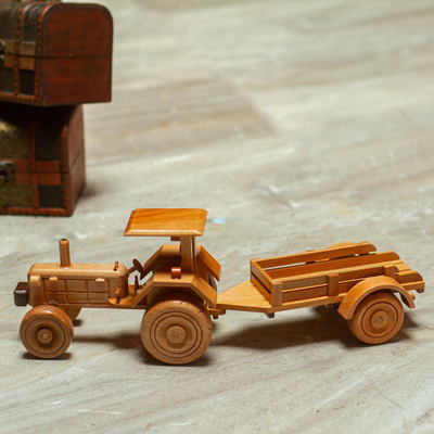 Wood home accent, Farm Tractor