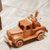 Wood home accent, 'Old-Fashioned Wrecker' - Artisan Crafted Wood Tow Truck Home Accent thumbail