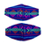 Embroidered face masks, 'Tarascan Pride' (pair) - 2 Sapphire Blue Embroidered Cambaya Cloth Lined Face Masks (image 2a) thumbail