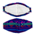 Embroidered face masks, 'Tarascan Pride' (pair) - 2 Sapphire Blue Embroidered Cambaya Cloth Lined Face Masks (image 2d) thumbail