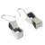 Sterling silver dangle earrings, 'Link' - Modern Design Sterling Silver Link Earrings (image 2c) thumbail