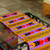 Wool table runner, 'Vibrant Arrows' - Artisan Crafted Multicolored Wool Table Runner thumbail