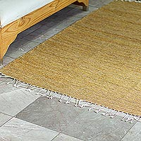 Wool area rug, Highland Honey (4x6.5)