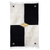 Hand loomed wool area rug, 'Corners' (4x6.5) - All Wool Colorblock Area Rug in Black and White (4x6.5) (image 2a) thumbail