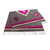 Wool area rug, 'Solar Symbol' (4x6.5) - Magenta and Grey Wool Area Rug from Mexico (4x6.5) (image 2a) thumbail