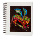 Art print journal, 'Jaguar' - Colorful Art Print Lined Journal with Jaguar