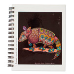 Art print journal, 'Armadillo' - Alebrije Style Journal with Armadillo Illustration