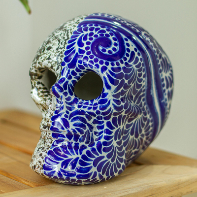 Ceramic sculpture, Skull Dichotomy