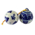 Keramische Ornamente, 'Talavera Blues' (Paar) - Handgemalte keramische Ornamente im Talavera-Stil (Paar)