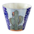 Ceramic planter, 'Puebla Flora' - Hand Painted Cactus Motif Ceramic Planter from Puebla (image 2a) thumbail